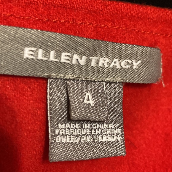 Ellen Tracy Red Jacket - size4 - Picture 7 of 8
